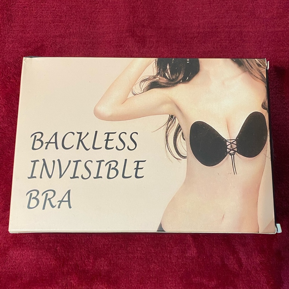 Nude, backless bra